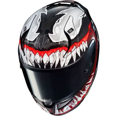 Capacete Hjc Rpha Venom Preto Tri Composto Grid Motors