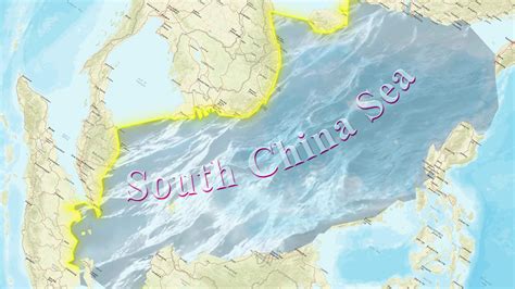 South China Sea Map 32308446 Stock Video at Vecteezy