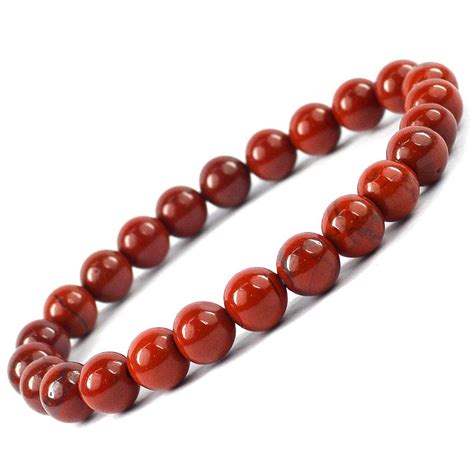 Natural Handmade Red Jasper Bracelet For Women Gemstone Crystal