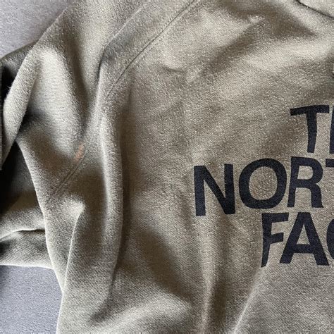 Green north face sweatshirt Size xl but sorta fits... - Depop