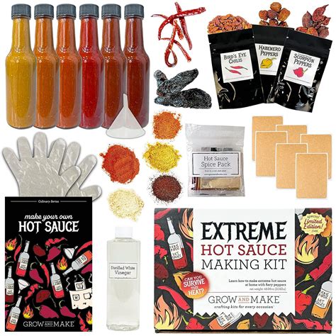 Diy Hot Sauce Kit Extreme Limited Edition Make Your Own Gourmet Hot Sauce W