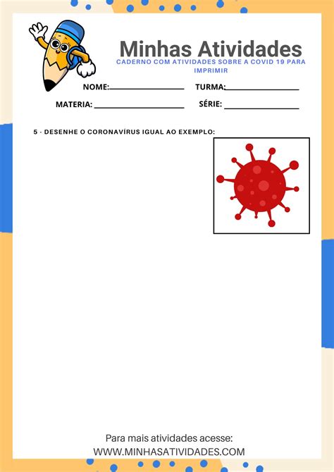 Atividades Sobre A Covid-19 Para Imprimir