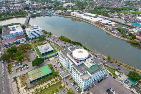 Iloilo City, Philippines - Iloilo Provincial Capitol, the Iloilo river ...