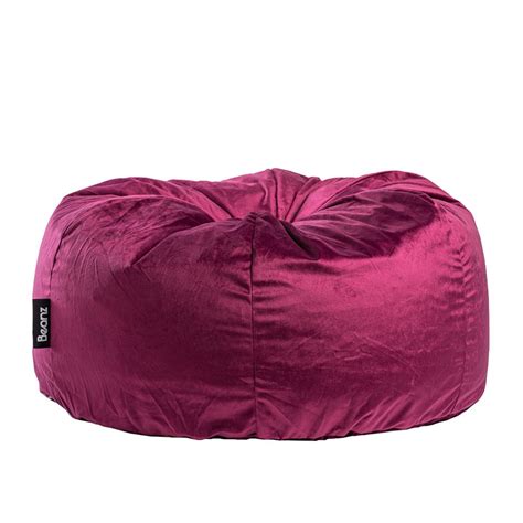 Beanz Velvet Bean Bag Dark Red Beanz Lifestyle