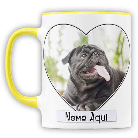 Caneca Personalizada Pet Eles J Nascem Sabendo Amar Foto E Nome