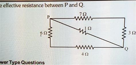 SOLVED Find The Effective Ressistance Between P And Q