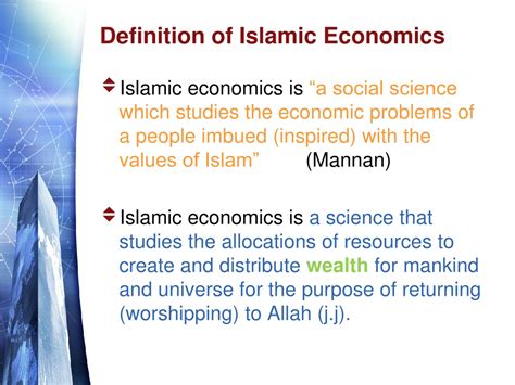 Islamic Economics A Welfare Approach 1