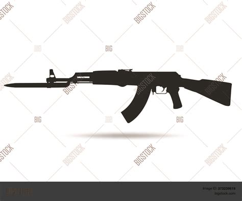 01-ak47 Icon .machine Vector & Photo (Free Trial) | Bigstock