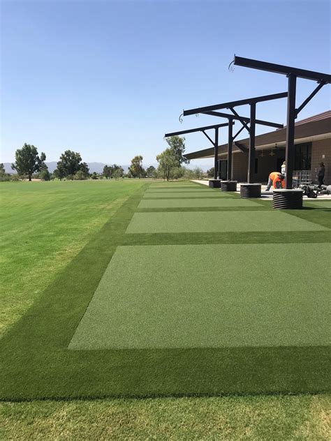 Artificial Grass Tee Line Driving Range And Tee Box Design And Installation