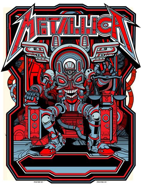 Metallica Art Rock Band Posters Rock Poster Art