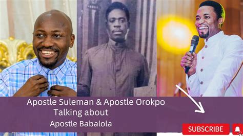 Apostle Miichael Orokpo And Apostle Johnson Suleman Talking About The