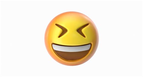 Emoji 8 Grinning Squinting 3D Model - TurboSquid 1367084