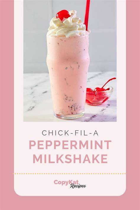 Chick Fil A Peppermint Milkshake - CopyKat Recipes | Recipe in 2024 ...