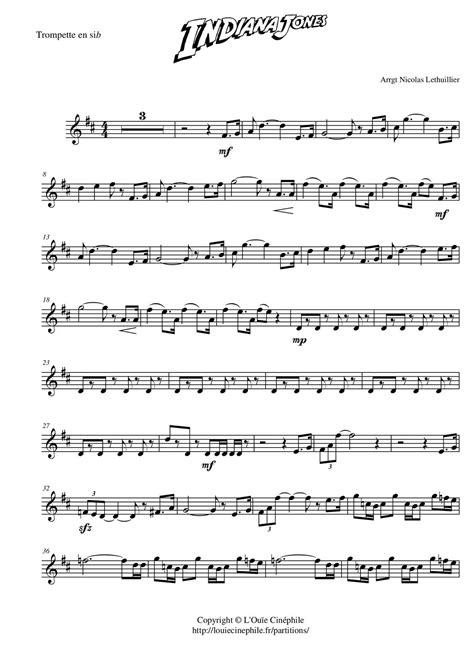 Indiana Jones Theme For Trumpet