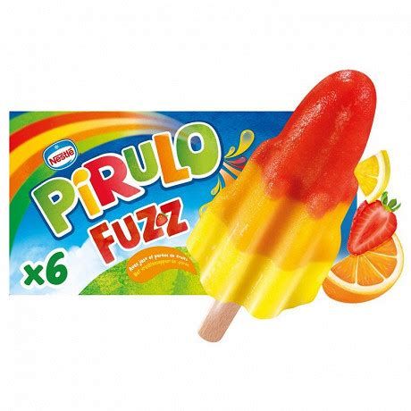 Pirulo 6 bâtonnets fuzz jus de fruits 348ml 348g