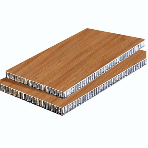 5mm 6mm Wooden Finish Aluminum Honeycomb Panel For Exterior Wall