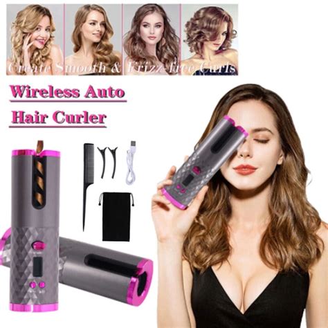 Dfito Auto Hair Curling Iron Usb Cordless Automatic Curling Iron Portable Salon Curl Hair Wand