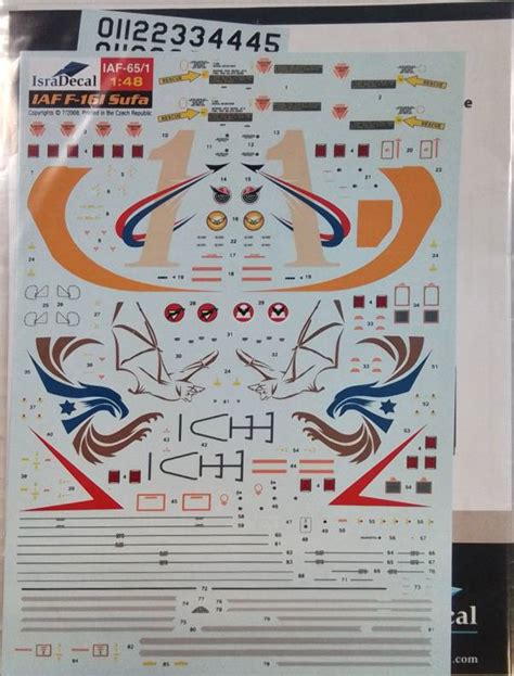 4532 Iaf 651 Isradecal Iaf F 16i Sufa