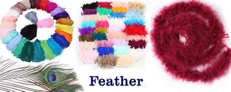 China Colorful Ostrich Feather Trims For Skirt Dress Costume Feather