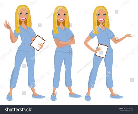 Nurse Avatar Vector Clipart Logo Icon Stock Vector Royalty Free 767512852