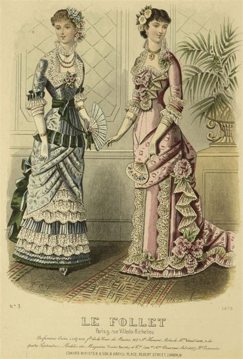 Le Follet 1881 Disegni Di Moda Di Moda Moda