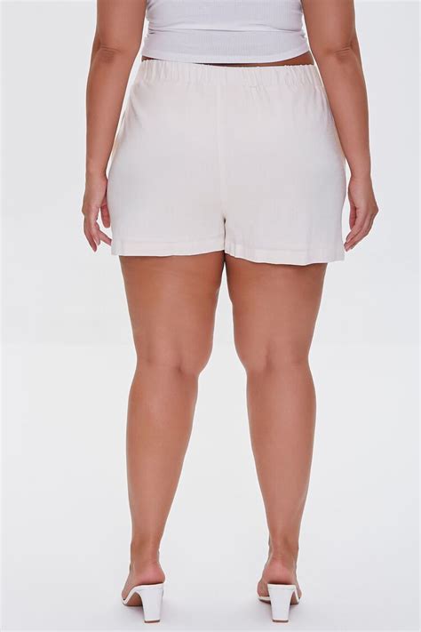 Plus Size Drawstring Shorts