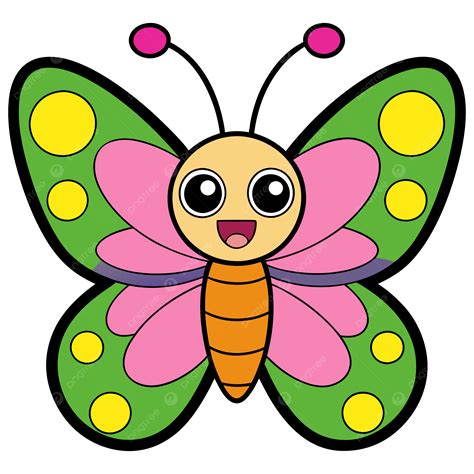 colorful butterfly butterfly cartoon butterfly png transparent image