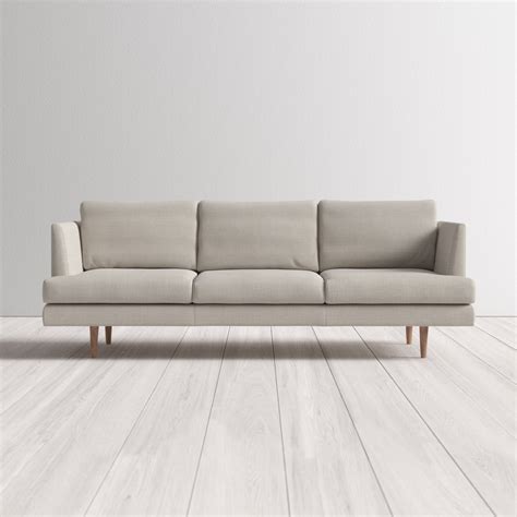 Reanna Polyester Blend Recessed Arm Sofa Best Furniture From