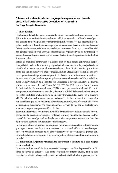 Pdf Dilemas E Incidencias De La Cosa Juzgada Expansiva En Clave De