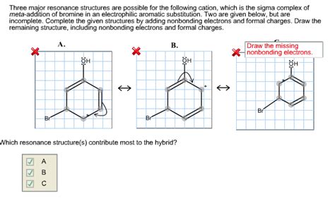 Solved Three Major Resonance Structures Are Possible For The Chegg