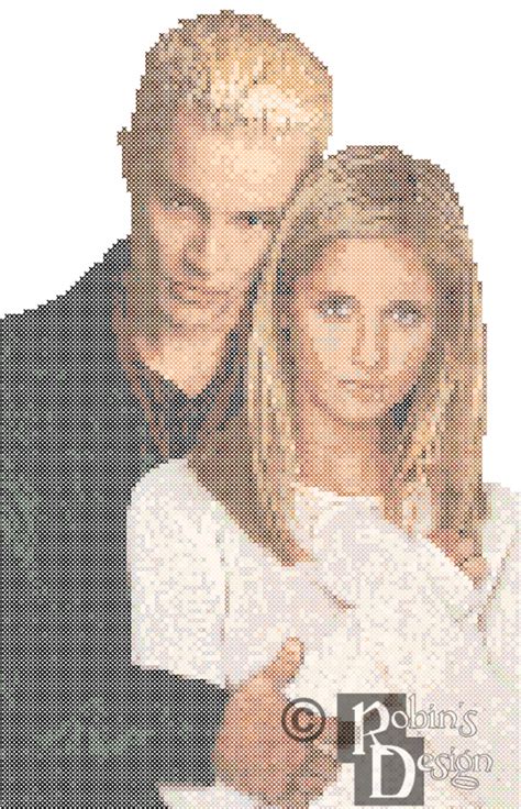 Download Buffy The Vampire Slayer And Spike Cross Stitch Pattern Buffy The Vampire Slayer