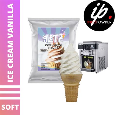 Jual Soft Ice Cream Vanilla 1kg I Bubuk Es Krim Vanilla I Bubuk Es