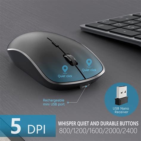 Buy Wireless Keyboard And Mouse Combo Rechargeable English Arabic