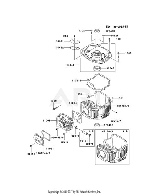 Kawasaki Fj V Cs Stroke Engine Fj V Parts Diagram For Cylinder