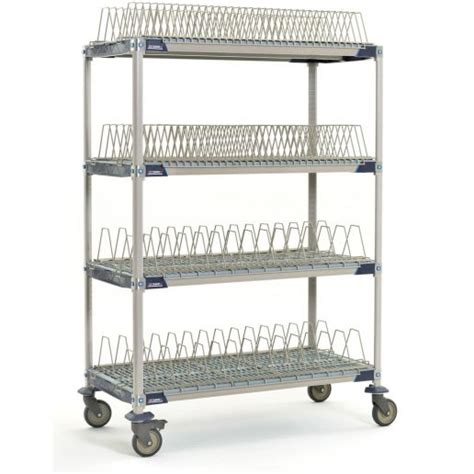 Metro Pr48vx4 Metromax I Mobile 4 Shelf 48 Wide X 24 Deep Basic Drying Rack Unit With 63