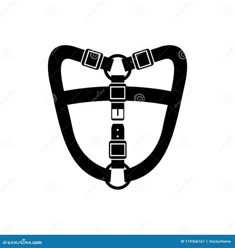 Harness Collar Icon Vector Illustration Stock Vector Illustration Of