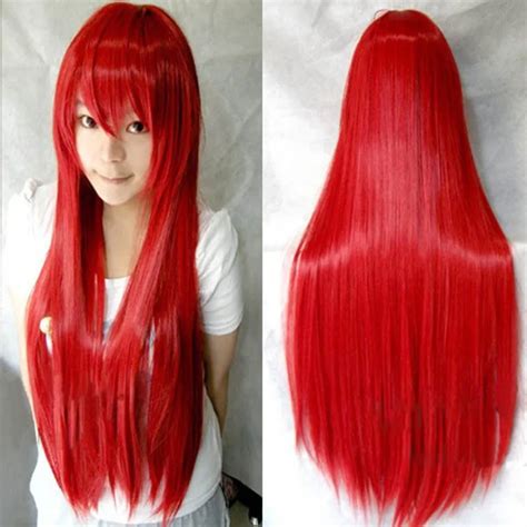 Hot Sale Cm Long Straight Wigs Heat Resistant Cheap Synthetic Wig Anime Wig Party Cosplay Wigs