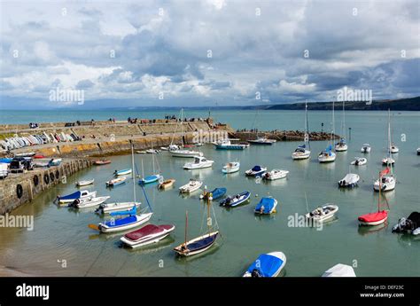 The harbour in New Quay, Ceredigion, West Wales, UK Stock Photo - Alamy