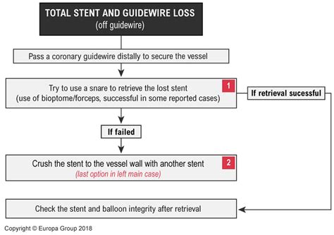 Total stent and guidewire loss in coronary artery