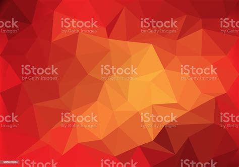 Abstract Red Tone Low Polygon Background Texture Vector Illustration Stock Illustration