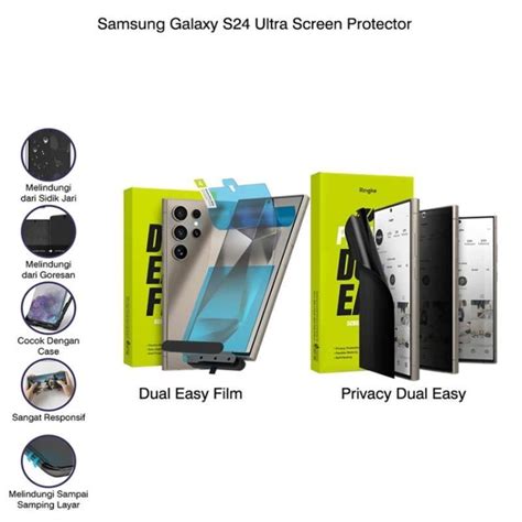 Promo Screen Protector Ringke Samsung S24 Ultra Dual Easy Pelindung