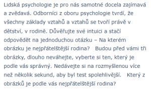 Kter Z Rodin Se V M L B Nejv Ce Tento Psychologick Test Prozrad