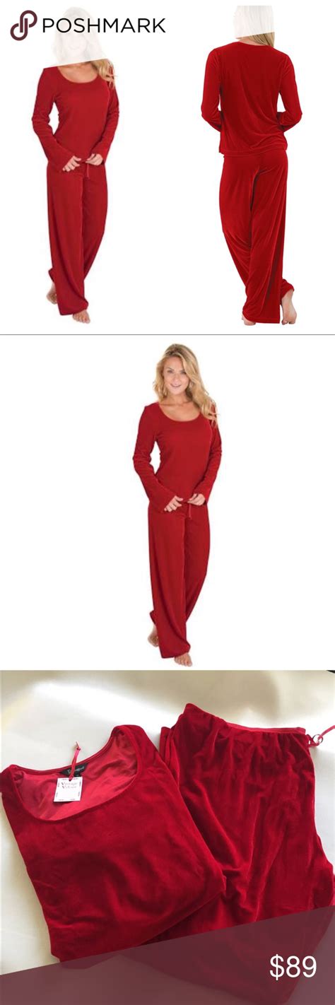 Nwt Pajamagram Vtg Velour Velvet 2pc Set Pajamas All The Luxury Of Our