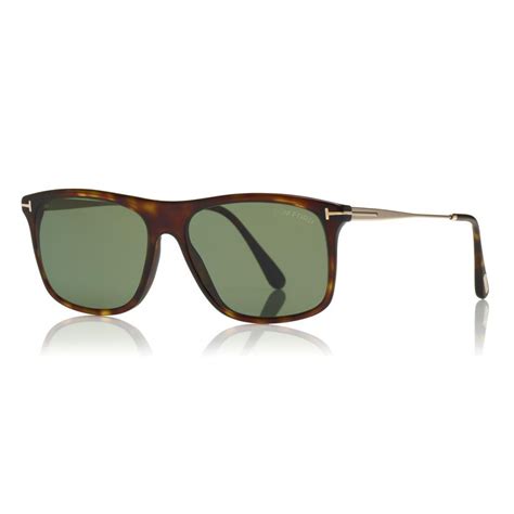 Tom Ford Max Polarized Sunglasses Square Acetate Sunglasses Dark Havana Ft0588 P