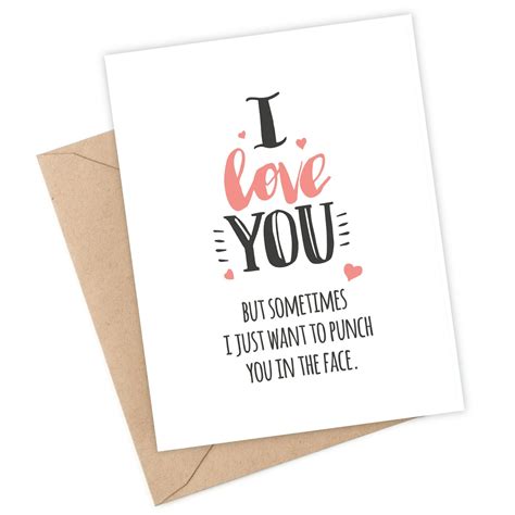 I Love You ($4) Cards For Boyfriend, Boyfriend Humor, Anger Management Classes, Funny Love Cards ...