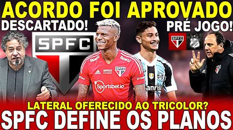 Agora Vai Spfc Define Planos Reuni O Sela Acordo Lateral Oferecido