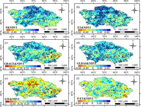 The Spatial Distribution Of The Relationship Between NDVI And