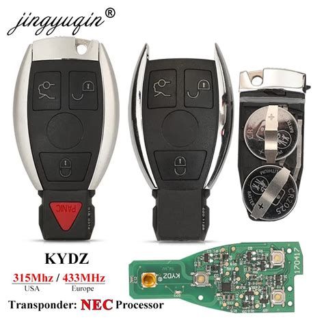 Jingyuqin Nec Remoto Carro Chave Fob Mhz Para Mercedes Benz C E