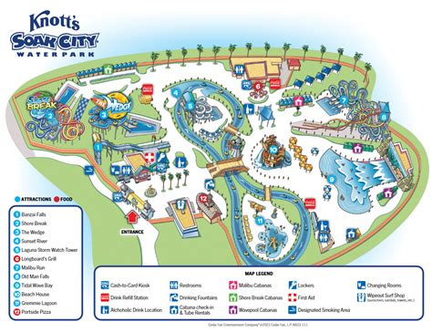 Knott's Soak City Map and Brochure (2023 - 2024) | ThemeParkBrochures.net