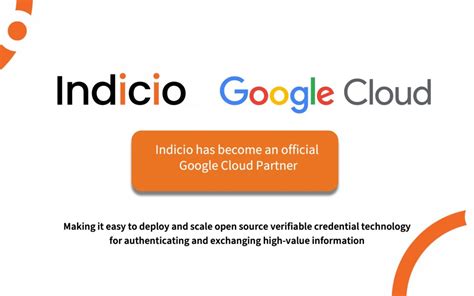 Indicio Joins Google Cloud Partner Advantage Program Indicio